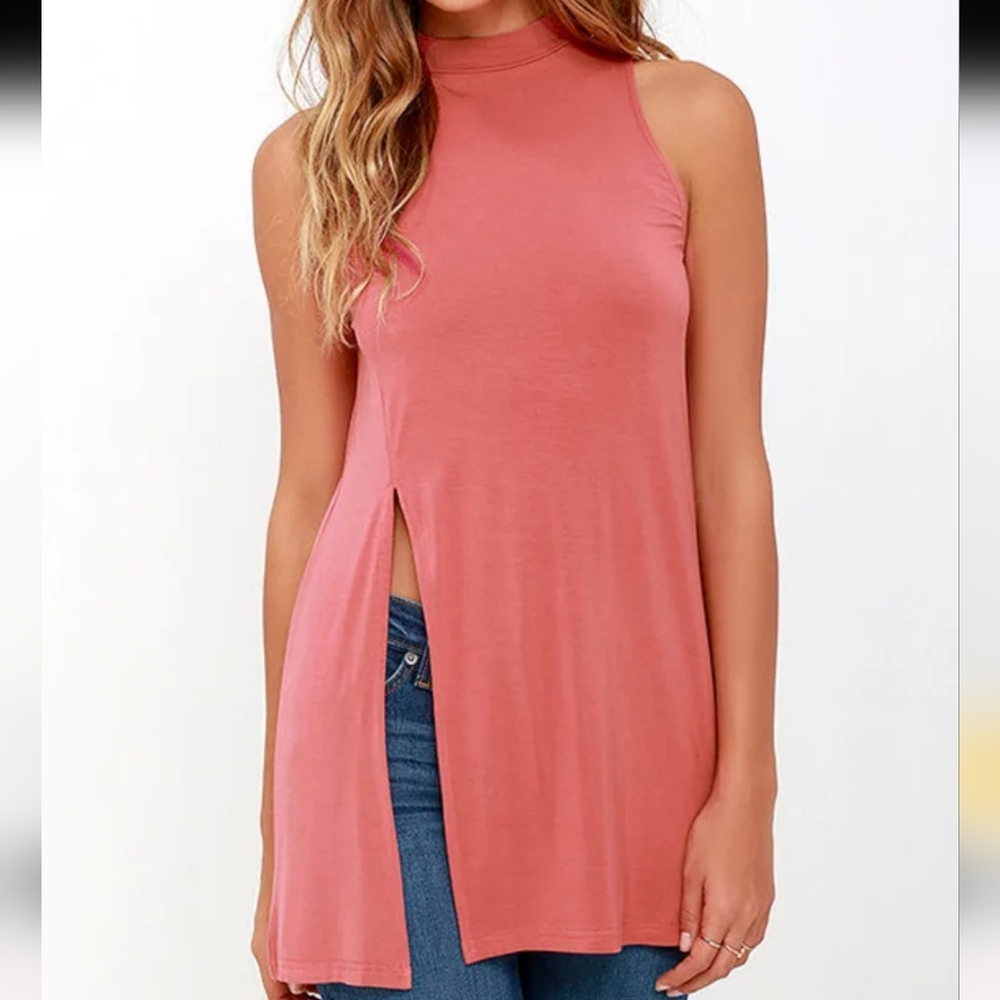 On Repeat Rose Pink Tunic Top